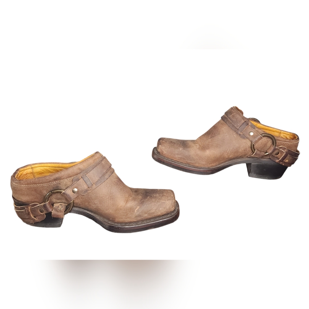 Frye Women's Belted Harness Mule Size 7.5 - Picture 5 of 8